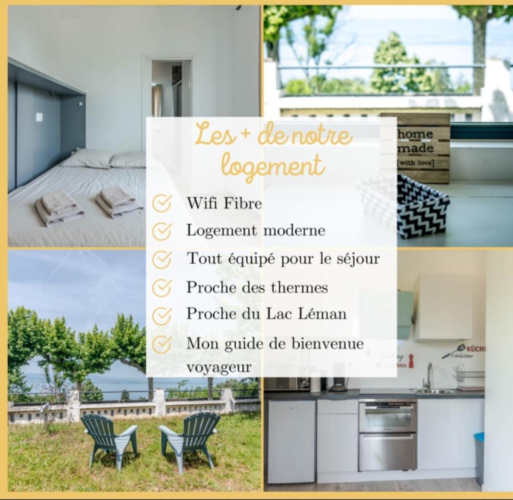Appartement Cozy 2 Panoramique Lac Leman Thonon-Les-Bains Dış mekan fotoğraf